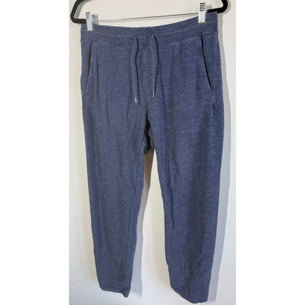 Uniqlo Mens Joggers Size L Blue Heathered Pockets Activewear Lounge Gym Casual